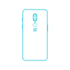 Digital Oneplus Phones Oneplus 6 Realistic Outline Svg Vector, Free Vectors File